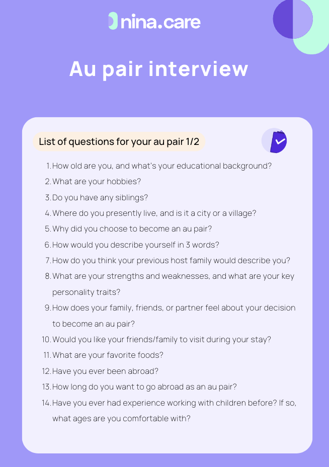 au pair interview 10 best questions for host family tips preparing for an interview with your new au pair