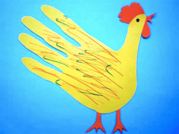 chicken hand crafting idea