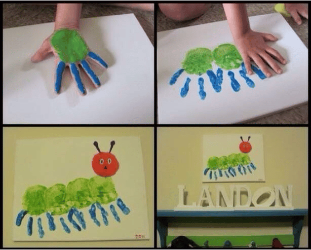 hungry caterpillar hand craft ideas