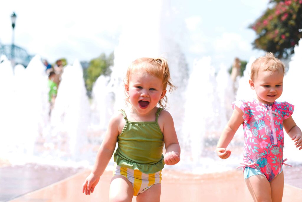 kids playing with water 