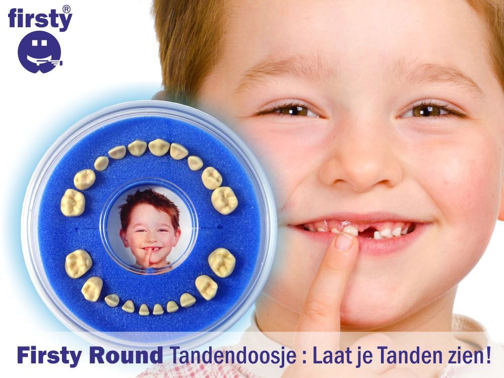 Firsty Round Tandendoosje Laat je Tanden zien!